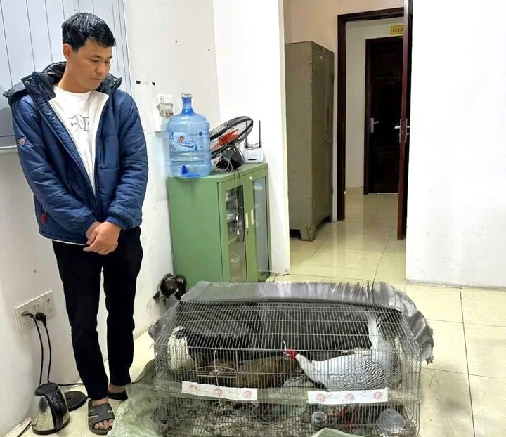 Thời điểm Thái Khắc Thành vị bắt cùng tang vật.
