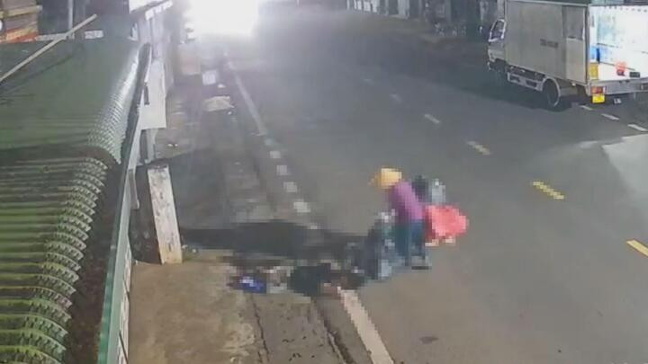 Hiện trường vụ tai nạn.