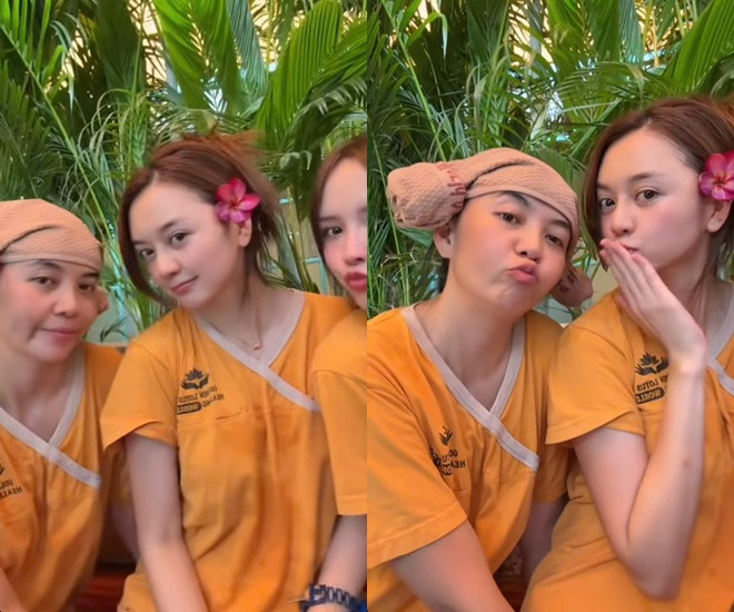 Mặt mộc không phải dạng vừa của 5 mẹ con nhà Thiều Bảo Trâm