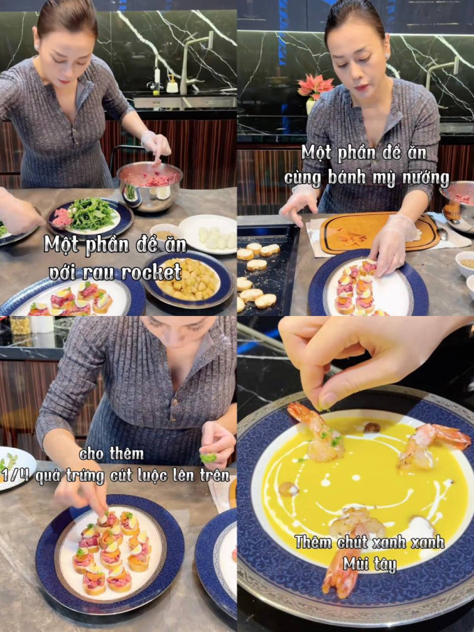 Phương Oanh 'lên món', giữa bàn tiệc có một món đồ dùng khiến chị em 'truy lùng'- Ảnh 6.