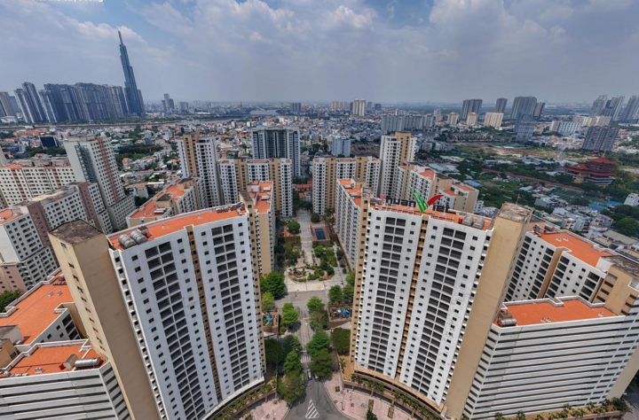 3.790 căn hộ chung cư trong khu tái định cư Thủ Thiêm đã nhiều lần đấu giá không thành. (Ảnh: Lương Ý)
