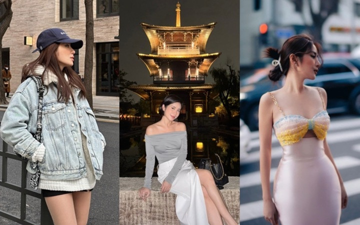 Người đẹp thường khoe ảnh trong những chuyến du lịch từ Á sang Âu.