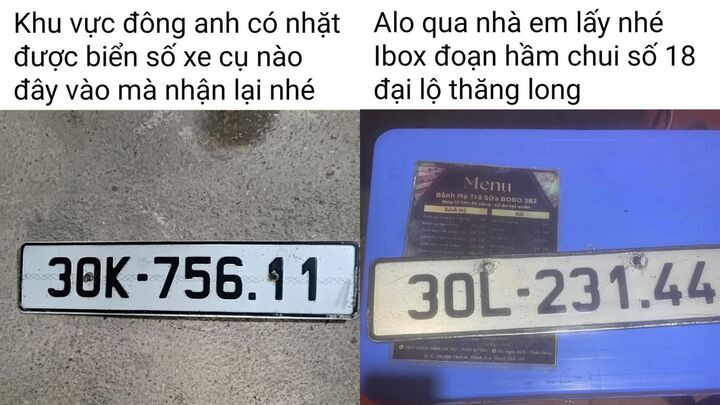 Nhiều người Hà Nội nháo nhác tìm biển số xe bị 'rụng' trên đường ngày mưa ngập - 1