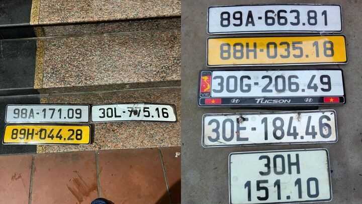 Nhiều người Hà Nội nháo nhác tìm biển số xe bị 'rụng' trên đường ngày mưa ngập - 2