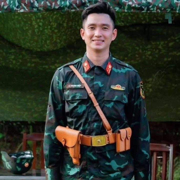 Thượng uý Lê Hoàng Hiệp gây chú ý khi được dự đoán sẽ xuất hiện trong