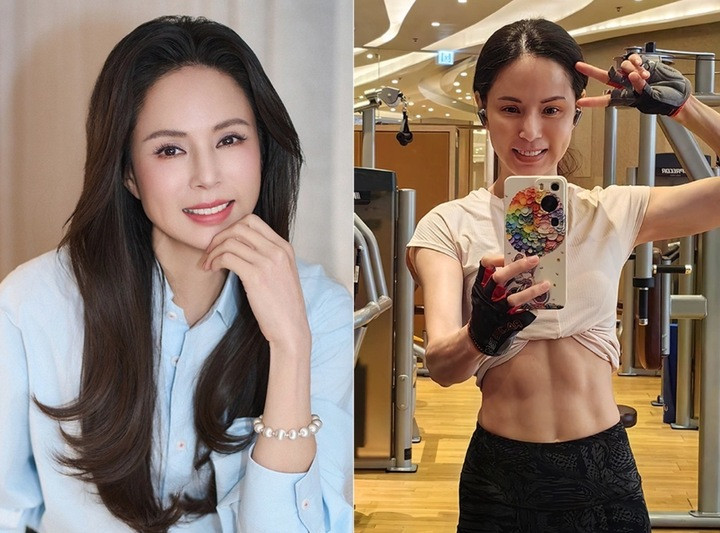 Người đẹp không tuổi sở hữu làn da căng mọng, vóc dáng không chút mỡ thừa.