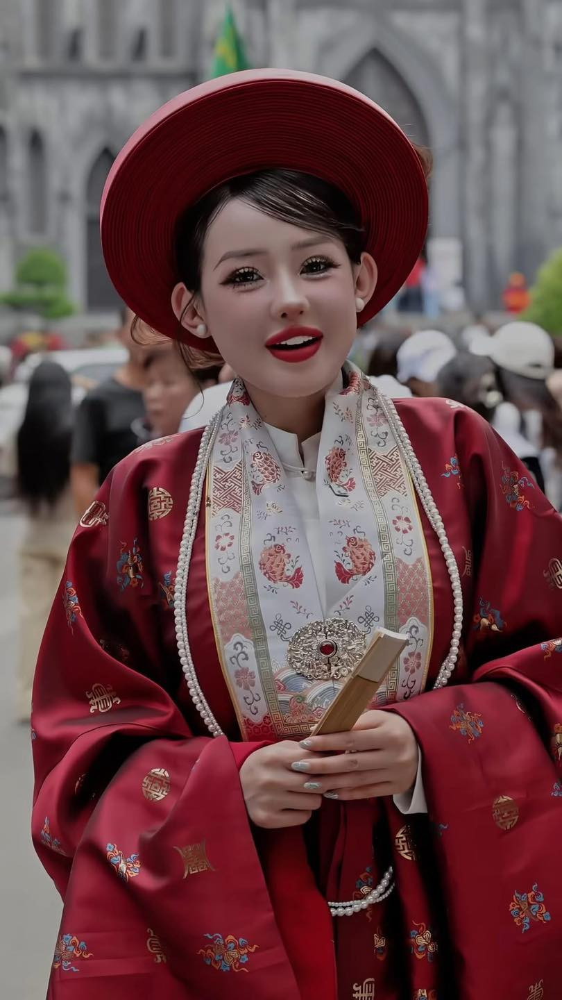 Xôn xao ngân 98 bị người lạ dọa nạt đuổi khỏi Nhà thờ Lớn khi ra Hà Nội chụp ảnh