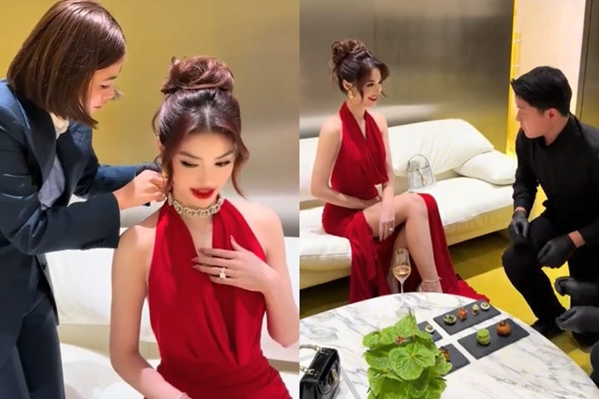 Á hậu Vbiz nghi sinh con cho bác sĩ thẩm mỹ Ngày càng phú bà lấn át Mai Davika khi chung hình