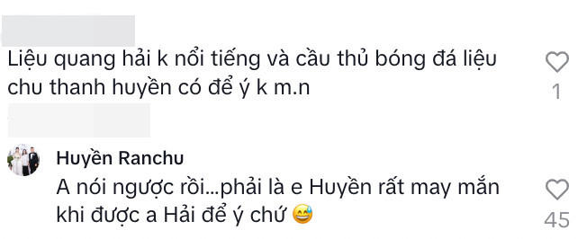 Chu Thanh Huyền bất ngờ bị một tài khoản phốt lấy Quang Hải vì tiền ké fame nổi tiếng