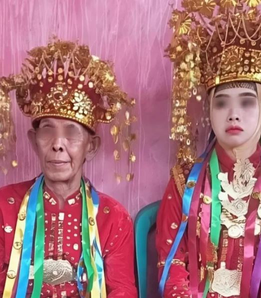 Cô gái 27 tuổi cưới ông lão 73 tuổi, ngỡ ngàng với hoàn cảnh chú rể - Ảnh 1.