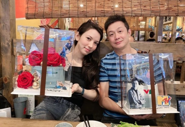 Hôn nhân kín tiếng của 'nam thần VTV' bên bà xã kém 14 tuổi, từng thi hoa hậu - 3