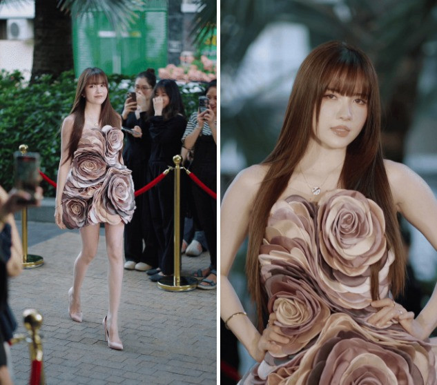 Cùng để tóc mái bằng giống Thiều Bảo Trâm nhưng Hải Tú lại bị chê tơi tả