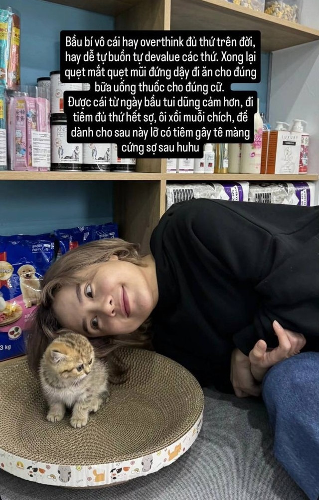 Thái Trinh tâm lý bất ổn khi mang thai