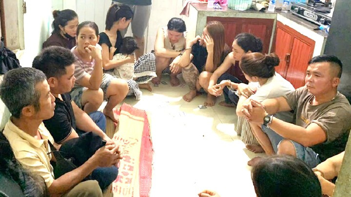 Các đối tượng bị bắt giữ.