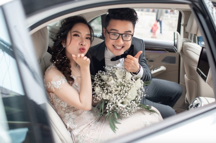 BTV Sơn Lâm làm đám cưới vào năm 2019.