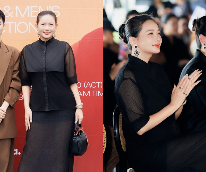 Phan Như Thảo mặc kín mít che vóc dáng tăng 18kg vì điều trị túi mật