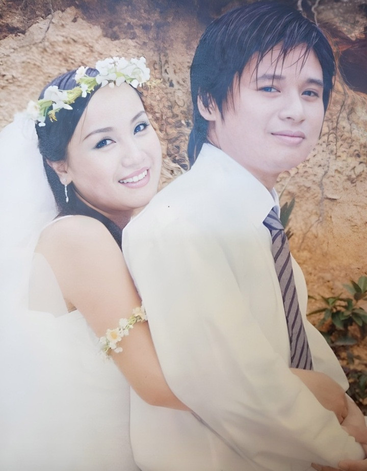 Thu Huyền - Tấn Minh kết hôn năm 2004.