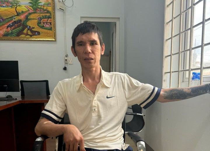 Nguyễn Nam Đại Thuận tại thời điểm bị bắt (Ảnh: CACC)