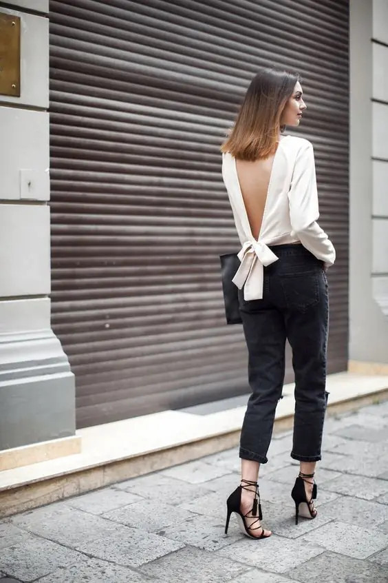 Bí quyết mặc áo hở lưng sexy mà vẫn trang nhã - Ảnh 2.