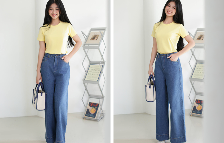 Các cách mix đồ với quần ống loe mặc thật sành điệu  - Ảnh 1.