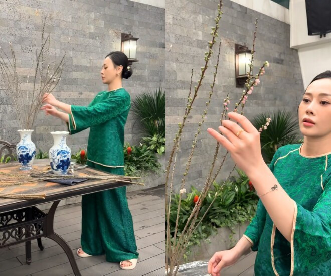 Cách chơi hoa tinh tế của Phương Oanh trong không gian sống sang trọng - Ảnh 8.