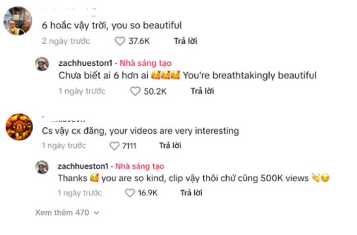 Cách đối đáp của chàng Tây chứng tỏ anh rất rành tiếng Việt.