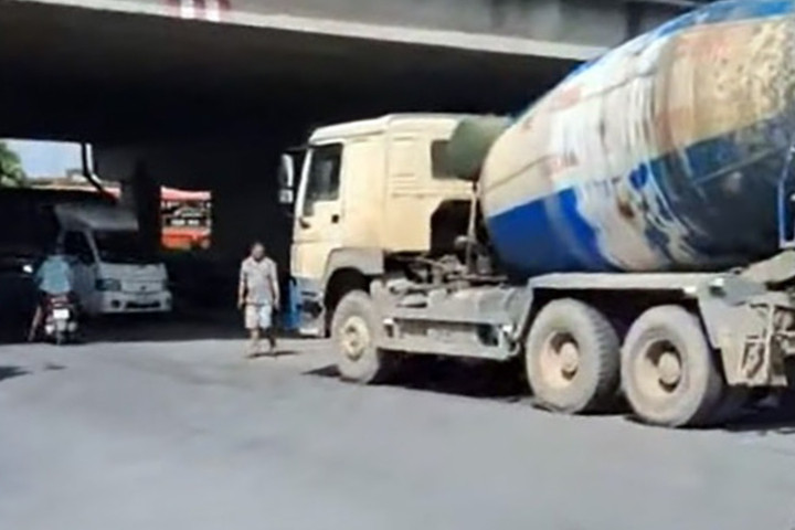 Hiện trường vụ tai nạn. (Ảnh: Phạm Dũng)