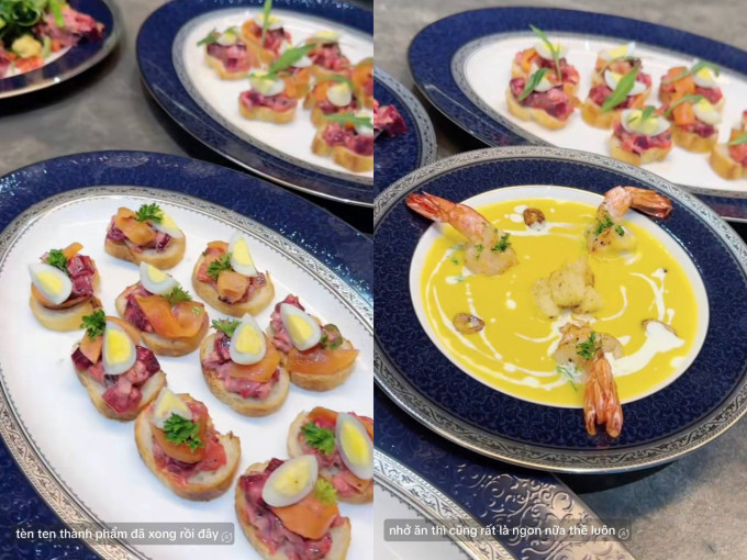 Ngỡ ngàng với bát đĩa sang trọng của Phương Oanh trên bàn ăn gia đình - Ảnh 9.