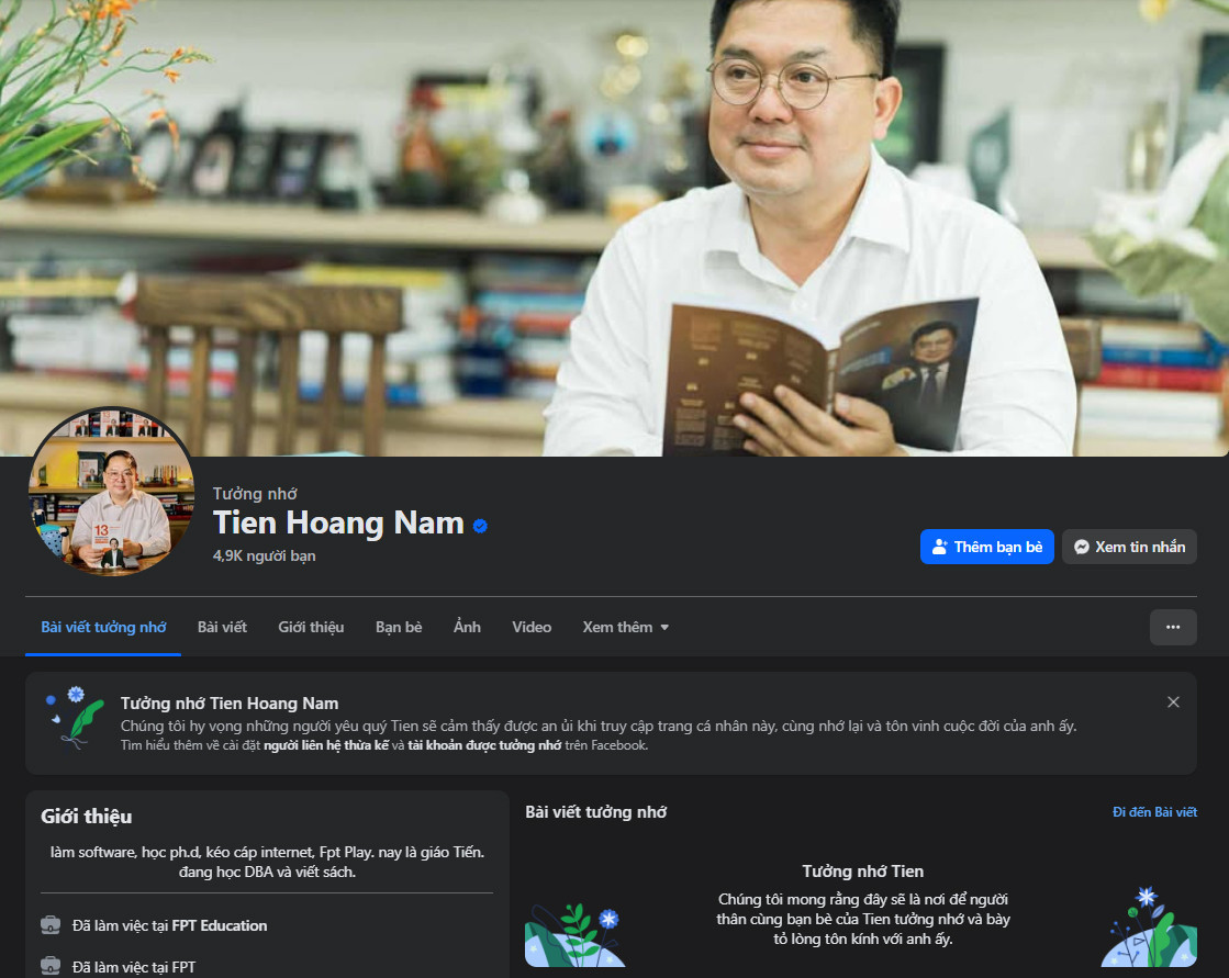 Người thân vừa có hành động ý nghĩa để tưởng nhớ ông Hoàng Nam Tiến