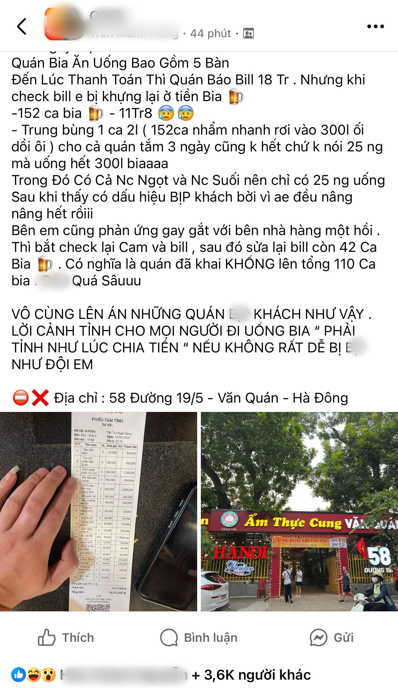 Thông tin chia sẻ lên mạng gây xôn xao. Ảnh chụp màn hình