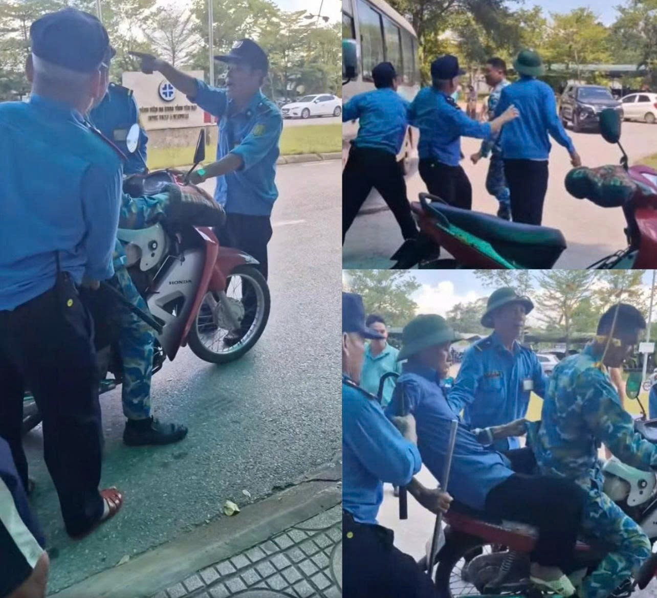 Thông tin mới vụ nhóm bảo vệ đánh hội đồng người đi xe máy chở bệnh nhân trước sảnh bệnh viện- Ảnh 2.