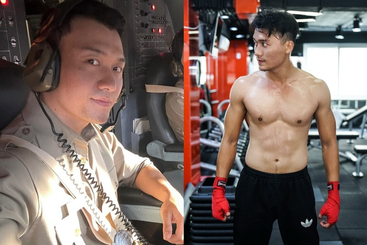 Xuân Phúc trong vai cơ trưởng Phong.