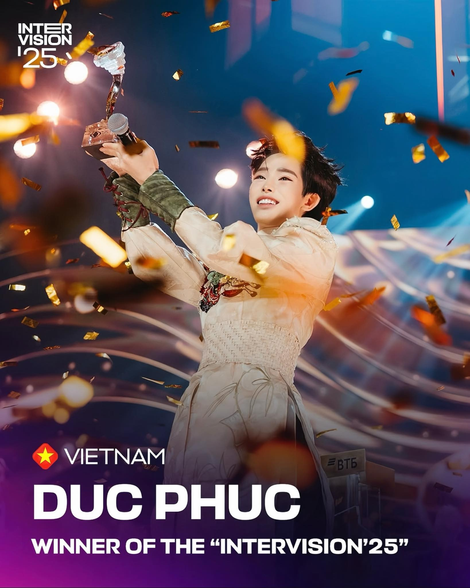 Thân thế gây bất ngờ của trò cưng Mỹ Tâm vừa nhận giải Quán quân cuộc thi Intervision tại Nga - Ảnh 2.