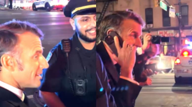Tổng thống Pháp Emmanuel Macron bị kẹt xe ở New York - Ảnh 1.