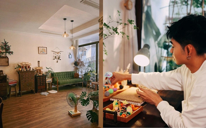 Tổ ấm rộng 75m2 của Jun Phạm, nơi chữa lành cực chill - Ảnh 1.