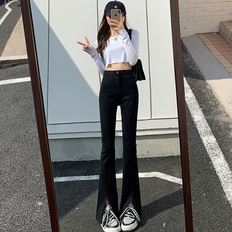 Cách phối đồ với quần ống loe thu hút giới trẻ siêu hack dáng - Ảnh 1.