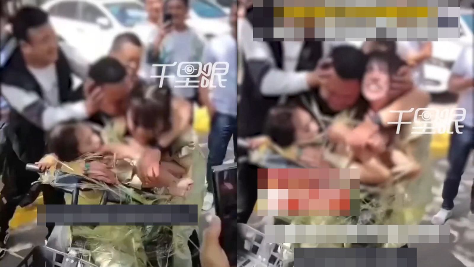 Hai cô gái trẻ bị giở trò