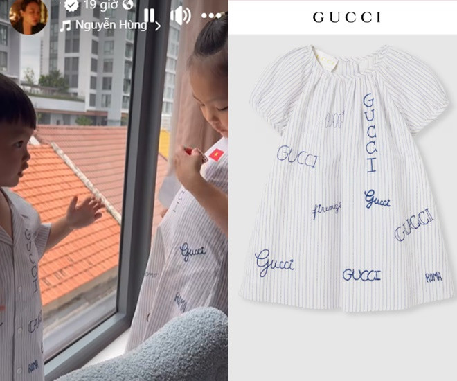 Quý tử 2 tuổi nhà Cường Đô La  Đàm Thu Trang sướng từ bé dát hàng hiệu không kém chị