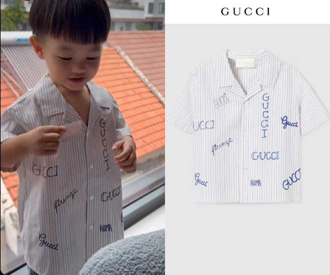 Quý tử 2 tuổi nhà Cường Đô La  Đàm Thu Trang sướng từ bé dát hàng hiệu không kém chị