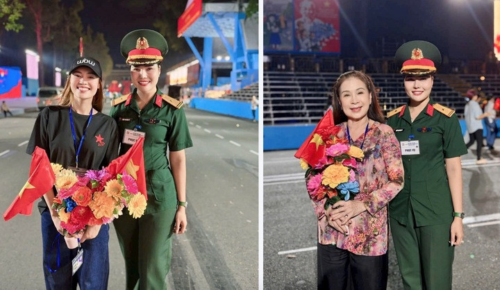 Từ nhiệm vụ A50 tới A80, nữ Thiếu tá trau dồi được những kinh nghiệm quý báu. Trước đó, nữ quân nhân xinh đẹp từng đạt nhiều giải thưởng về thuyết minh, tuyên truyền tại đơn vị.