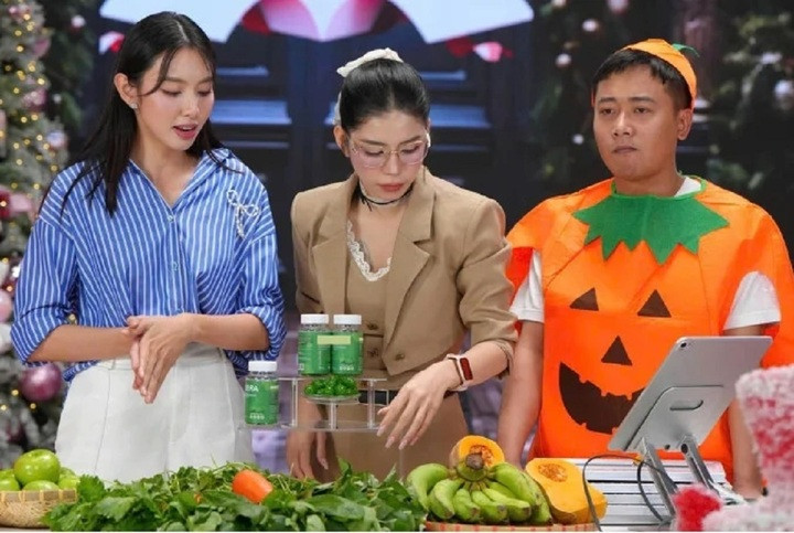 Hoa hậu Thùy Tiên, Quang Linh Vlogs, Hằng Du Mục trong đoạn video quảng cáo sản phẩm.