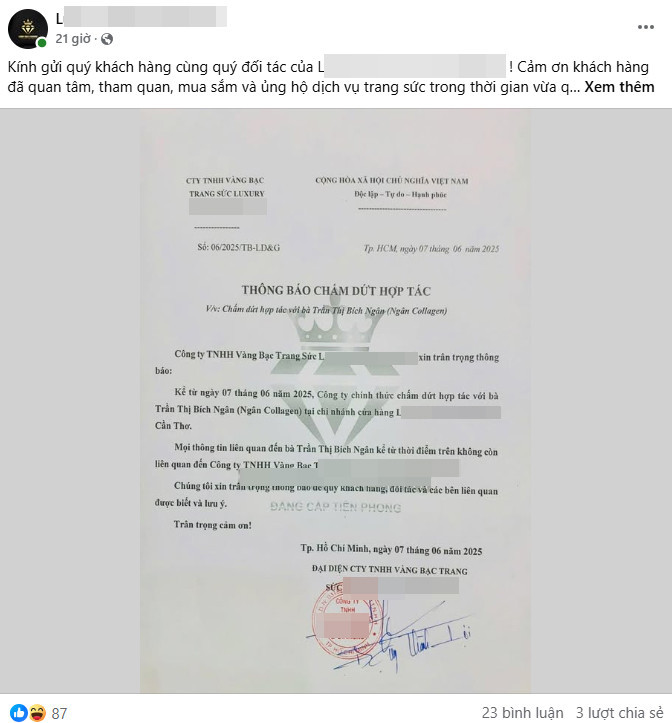 Khoe tài kinh doanh đỉnh cao Ngân Collagen bị soi nổ banh trời