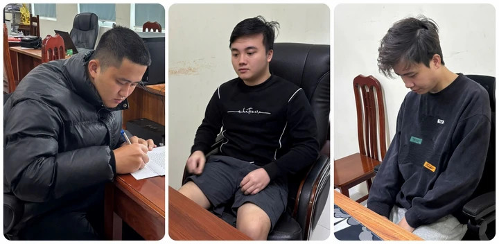 Nhóm thanh niên câu kết để lừa đảo chạy quảng cáo Facebook bị Công an tỉnh Hưng Yên phát hiện. (Ảnh: Công an Hưng Yên)