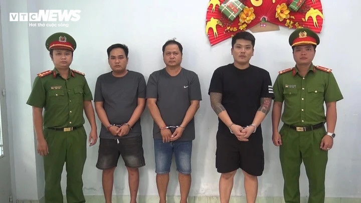Các đối tượng bị bắt giữ (Ảnh: Công an cung cấp).