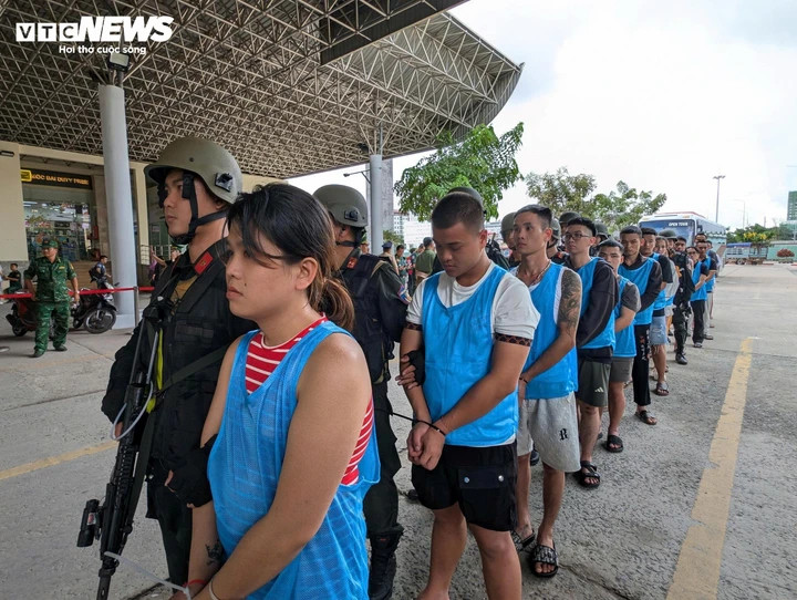 Các đối tượng bị bắt giữ (Ảnh: Công an cung cấp).