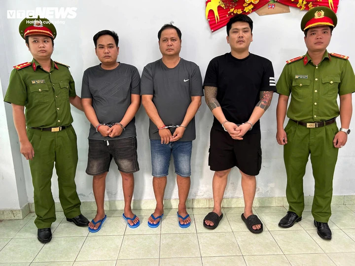 Các đối tượng bị bắt giữ (Ảnh: Công an cung cấp).