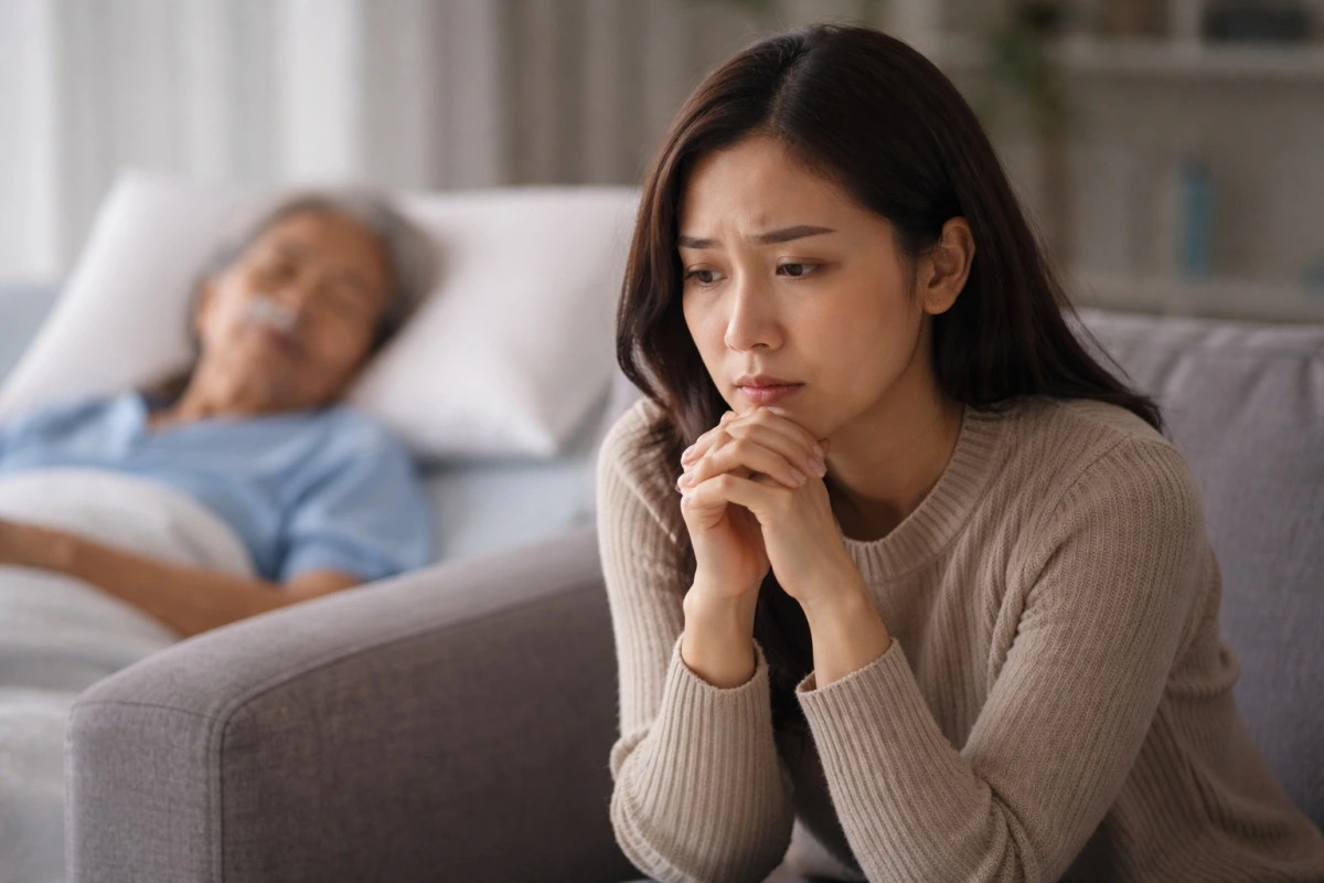 me chong gui tien ma khong trong chau khi toi sinh, ba om nang toi co nen ve cham hinh anh 1