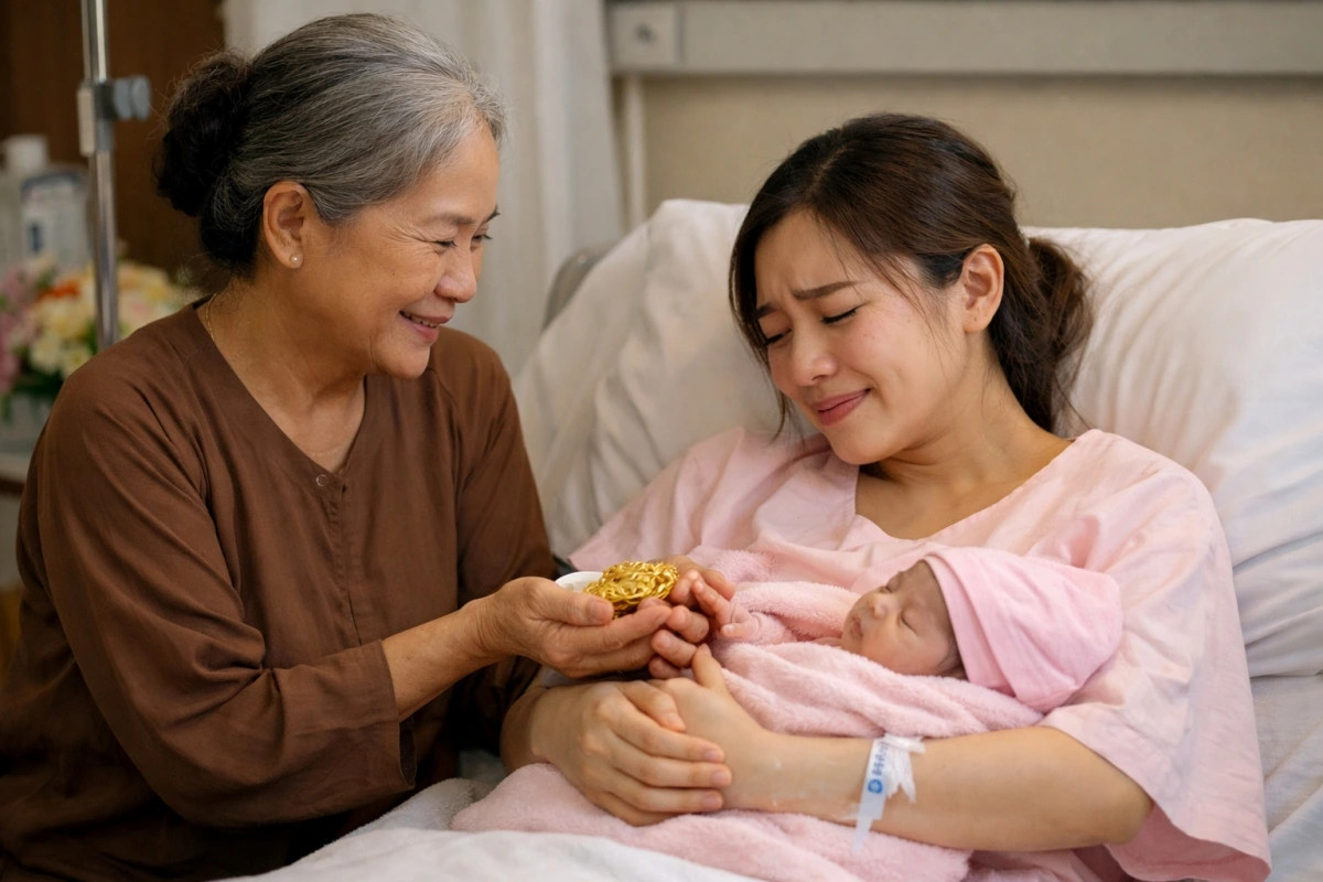 ngay toi sinh, chiec tui vai me chong trao ngay o benh vien khien toi bat khoc hinh anh 1