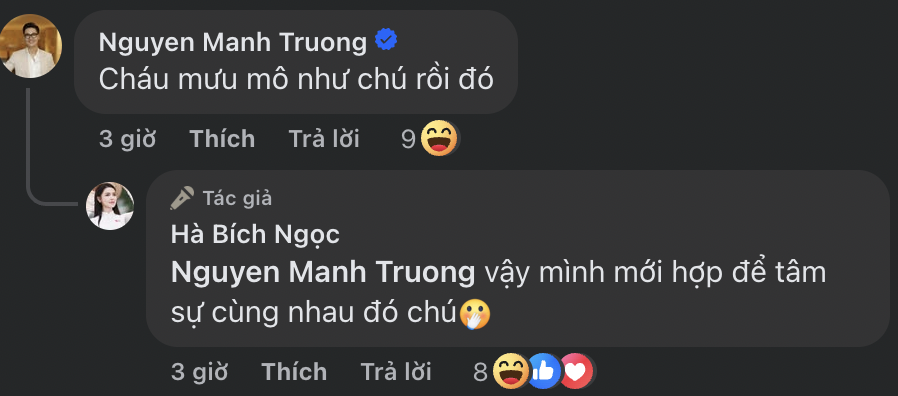 Mạnh Trường và Hà Bích Ngọc gây sốt với màn tương tác hài hước trên mạng xã hội - Ảnh 5.