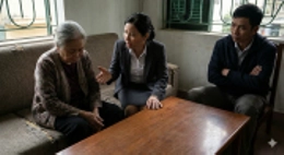 Người chị chồng cương quyết đòi đón mẹ về chăm sóc, để nhắm đến khoản lương hưu. (Ảnh minh họa: AI)